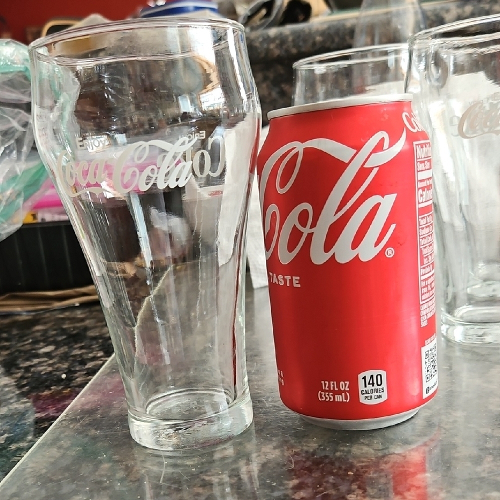 Coca Cola Transparent Glass Collection - Picture 4 of 4